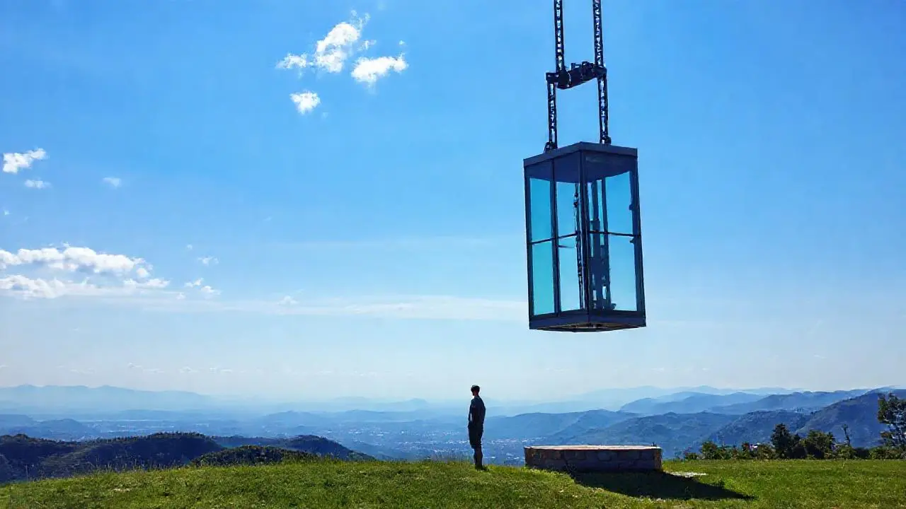 Paisaje extenso, sereno y natural