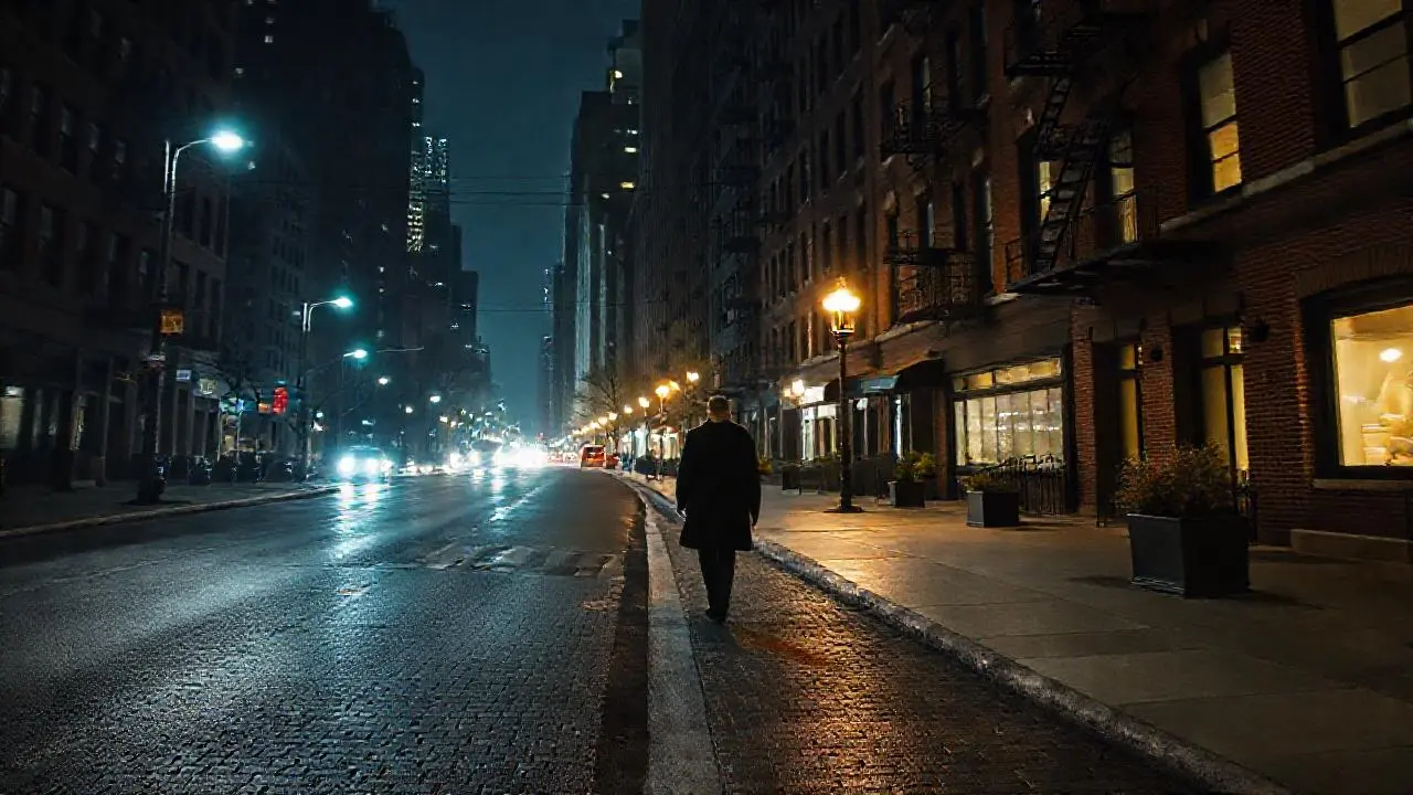 Tour nocturno, Nueva York, ambiente melancólico