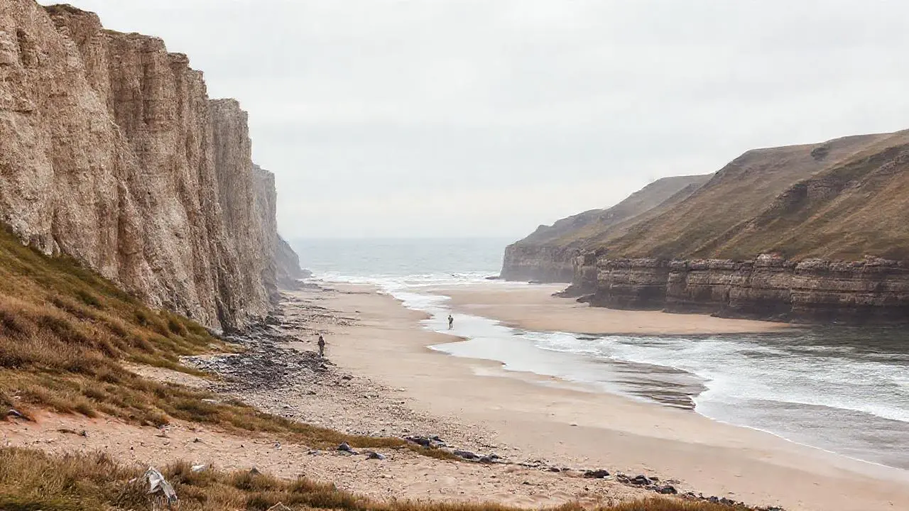 Costa agreste, extensa y melancólica