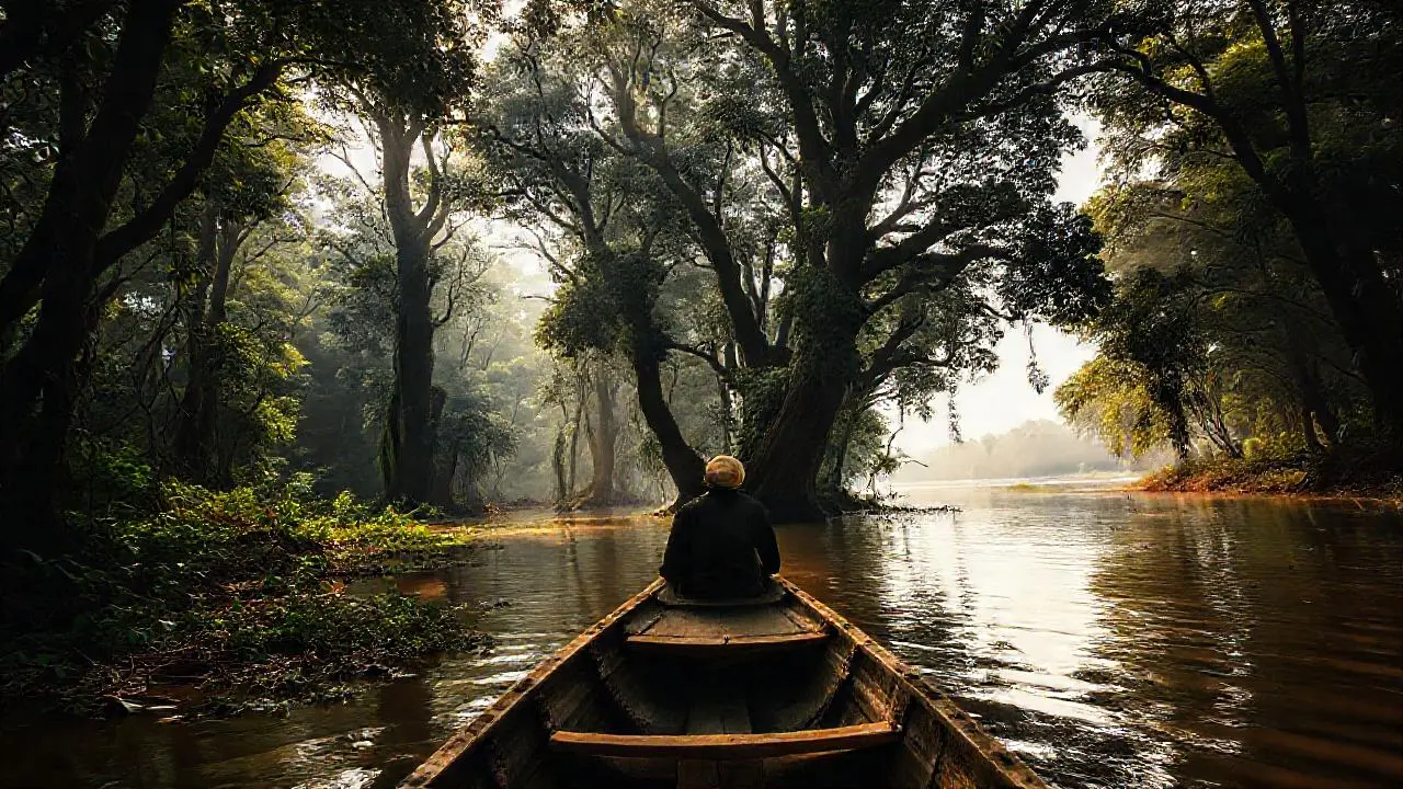 Selva tranquila, misteriosa y natural