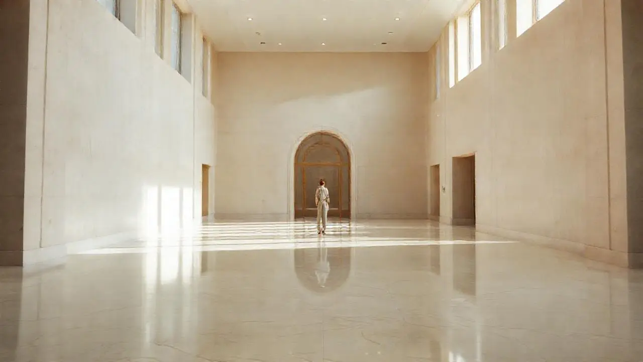 Un espacio amplio, sereno y luminoso