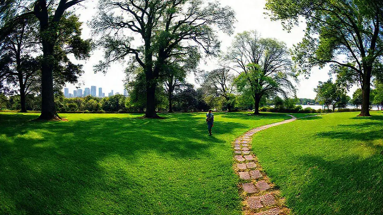 Paz natural, luz suave y espacio abierto