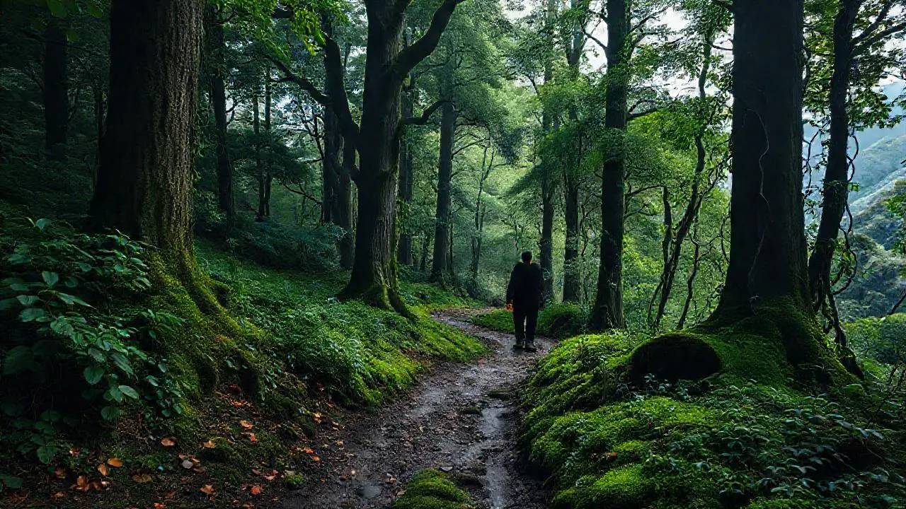 Bosque profundo, húmedo y sereno