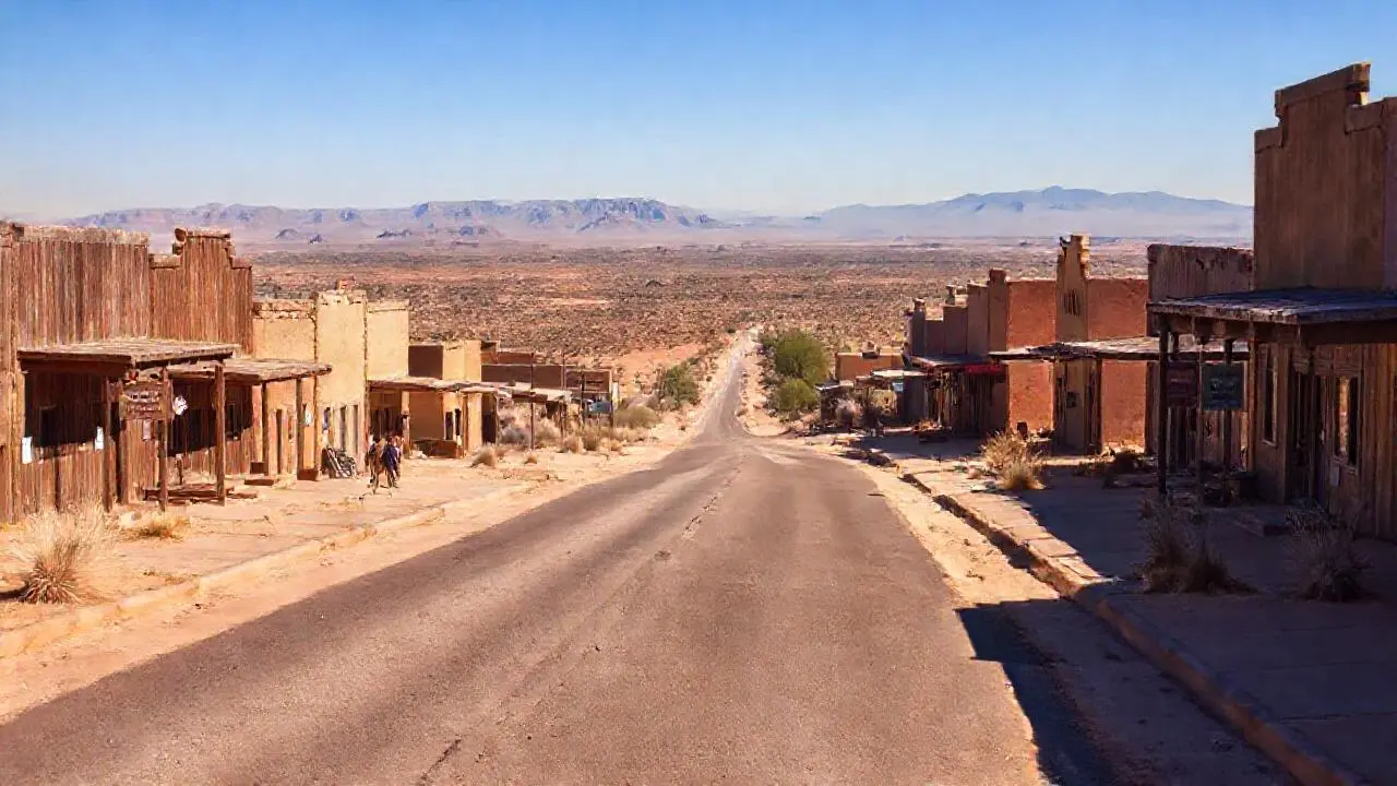 Paisaje desértico, cálido y silencioso