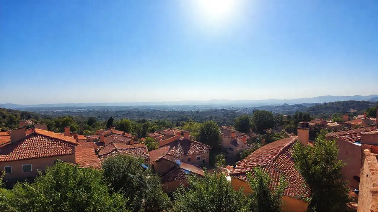Paisaje cálido, tranquilo y natural