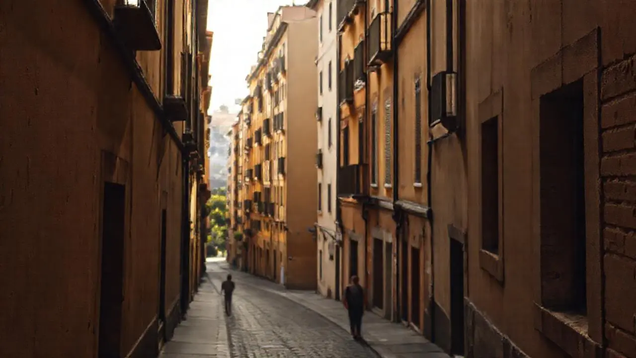 Ciudad antigua, tranquila y luminosa