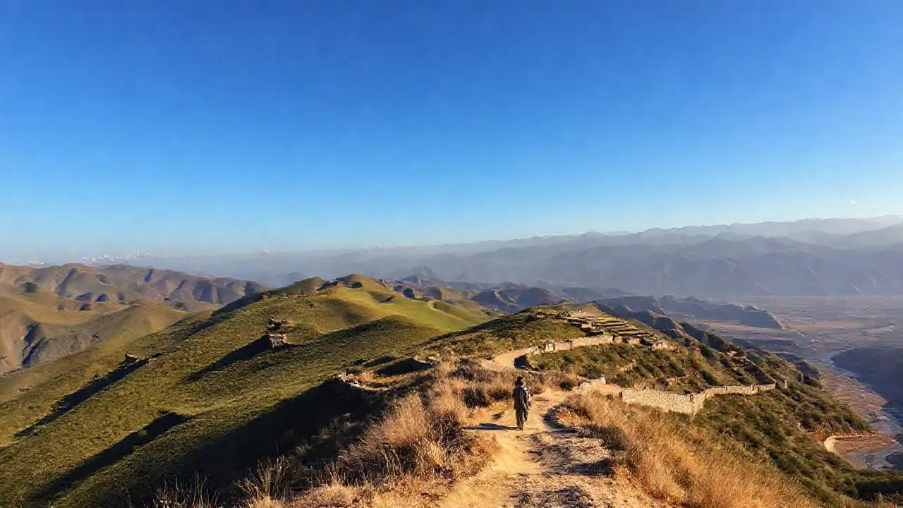 Paz y vastedad en un paisaje montañoso