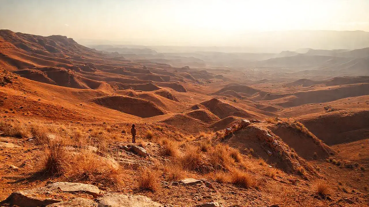 Paisaje vasto, sereno y natural