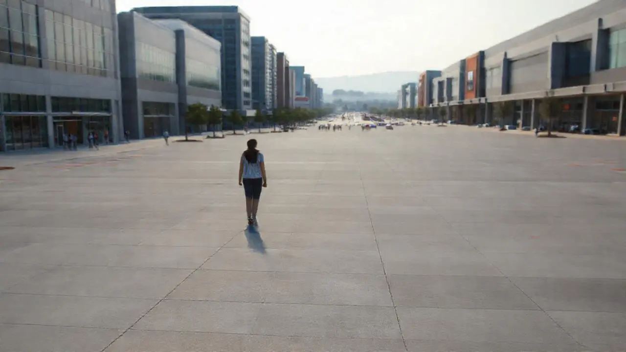 Luz tenue ilumina un espacio comercial moderno