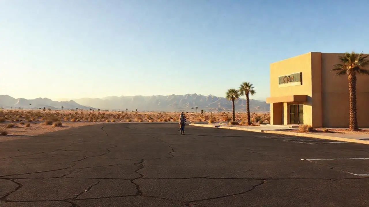 Desierto vasto y soleado, atmósfera serena