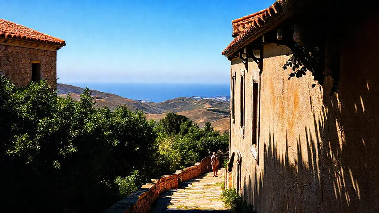 Paz, sol y paisaje costero antiguo