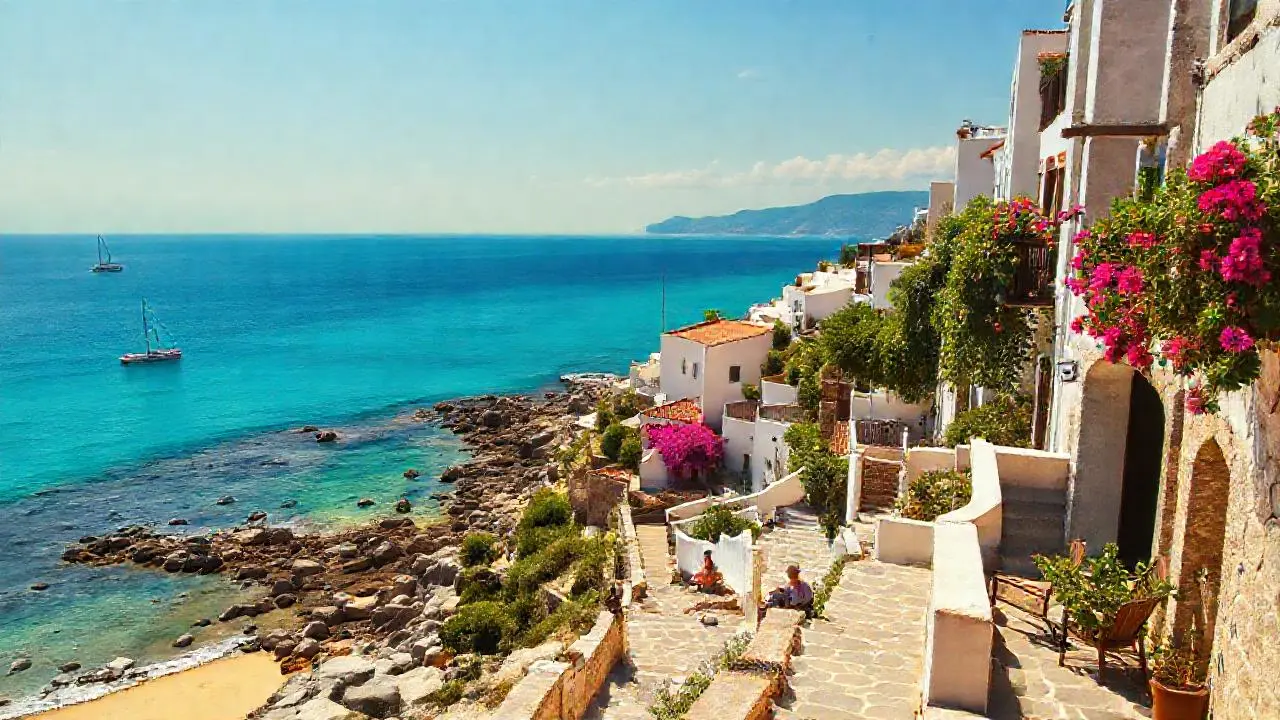 Paz mediterránea, luz y color serenos