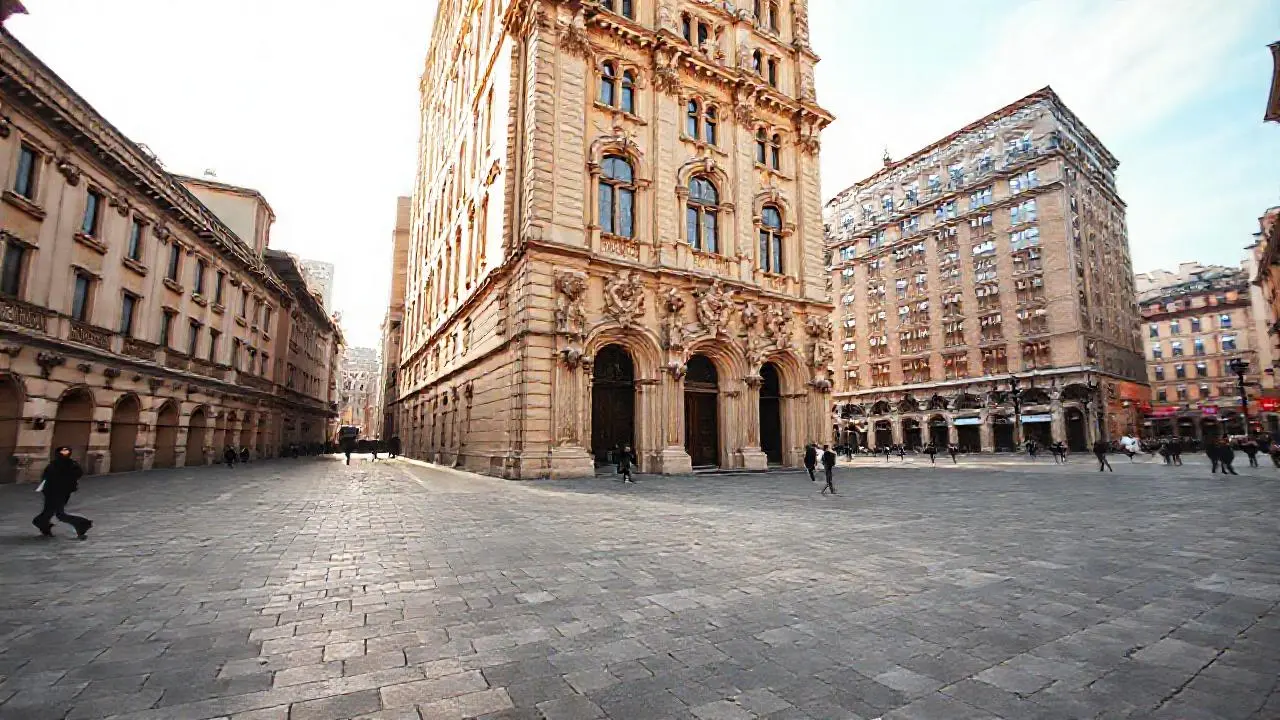 Arquitectura urbana, luminosa y armoniosa