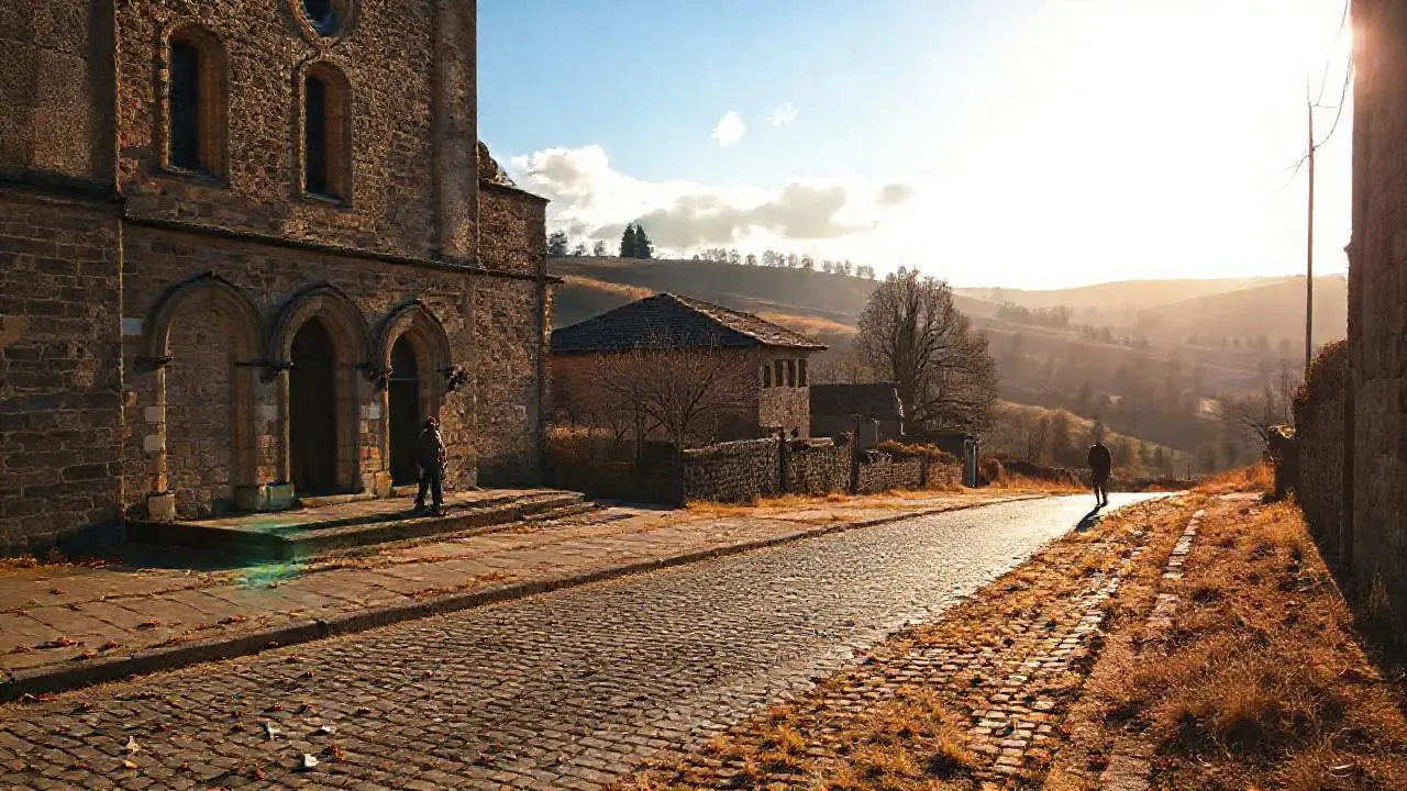 Paz rural, luz dorada y detalle sereno