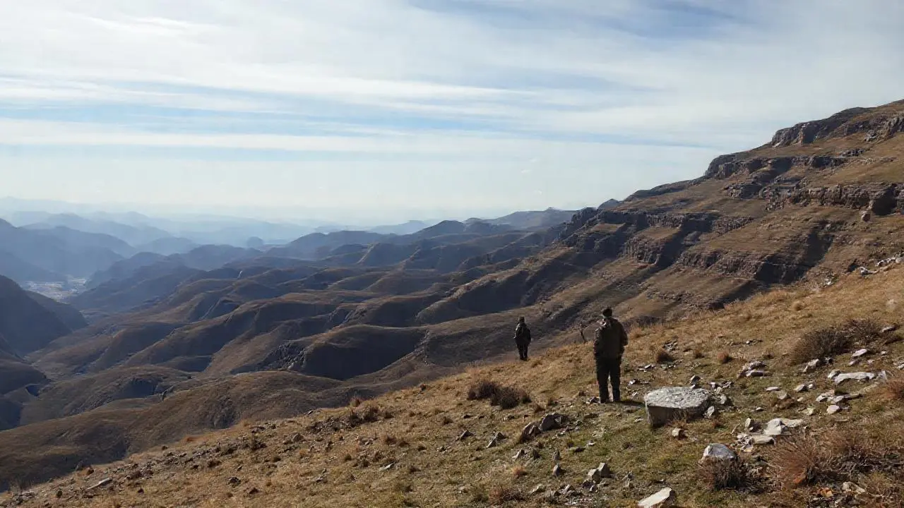 Paisaje extenso, sereno y natural