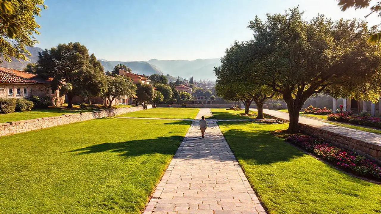 Paz serena en un paisaje amplio