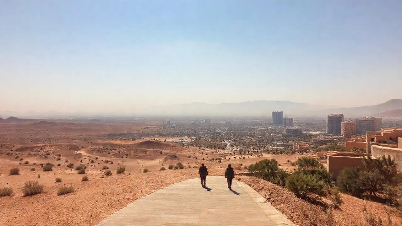 Paisaje urbano y natural, calma y distancia