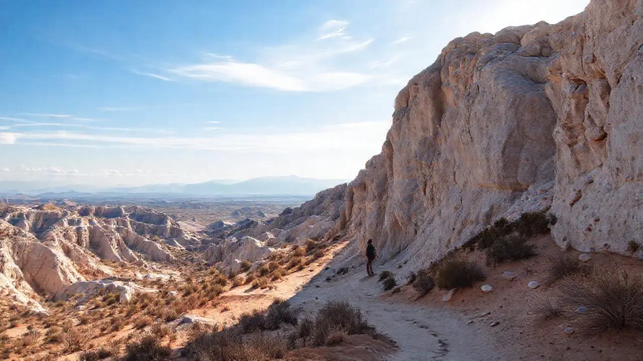 Paisaje árido, extenso y sereno