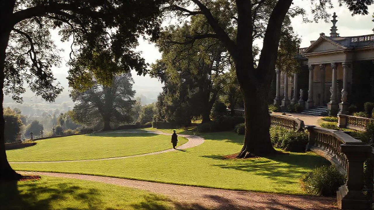 Jardín clásico, tranquilo y profundo