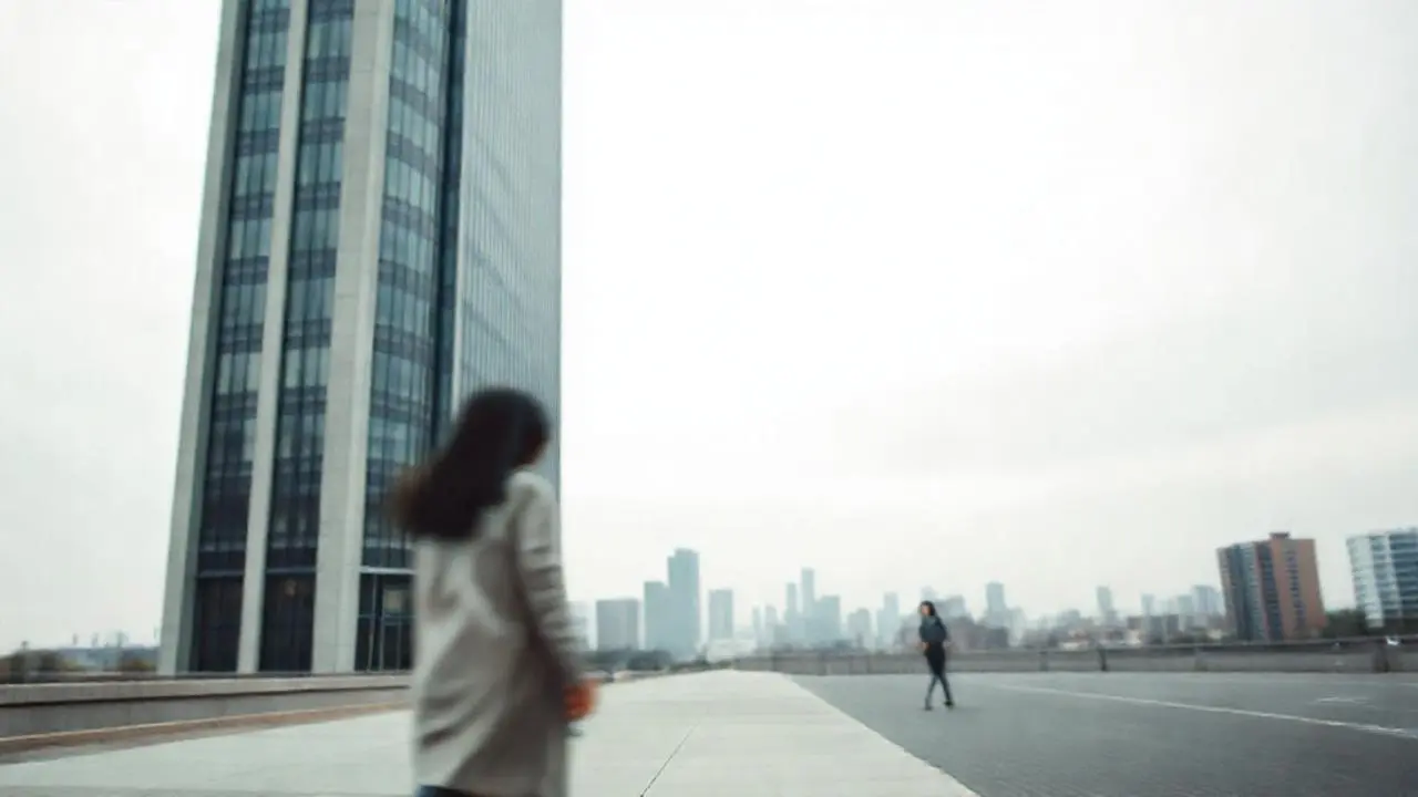 Edificio moderno en entorno urbano grisáceo