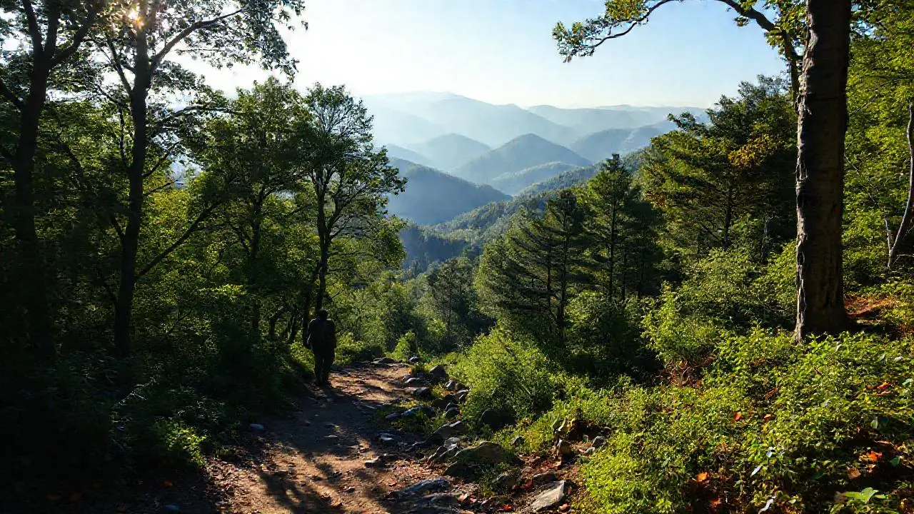 Un bosque sereno y natural se extiende
