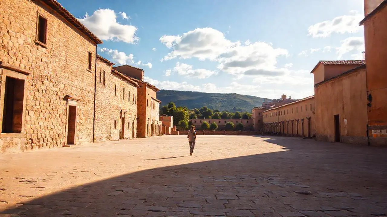 Paz serena en un lugar antiguo