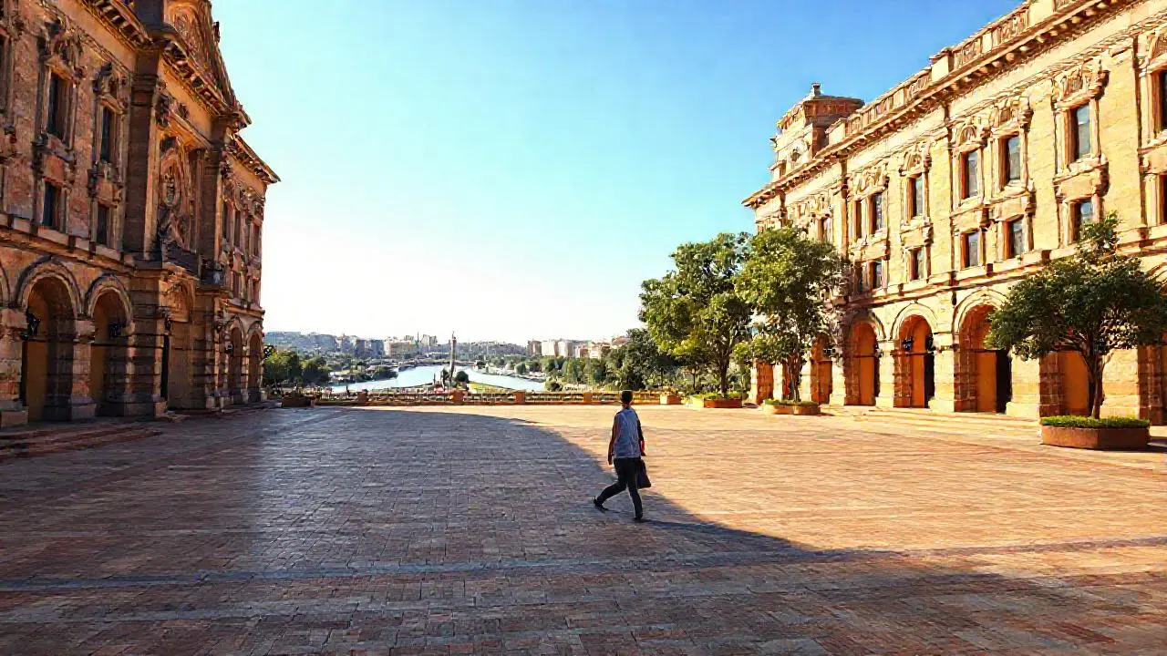 Paz urbana, luz cálida y armonía visual