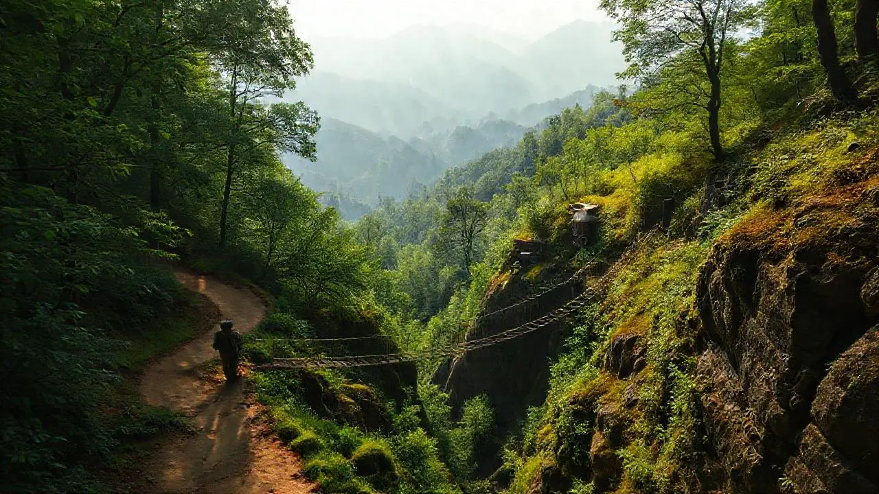 Paisaje salvaje, extenso y natural
