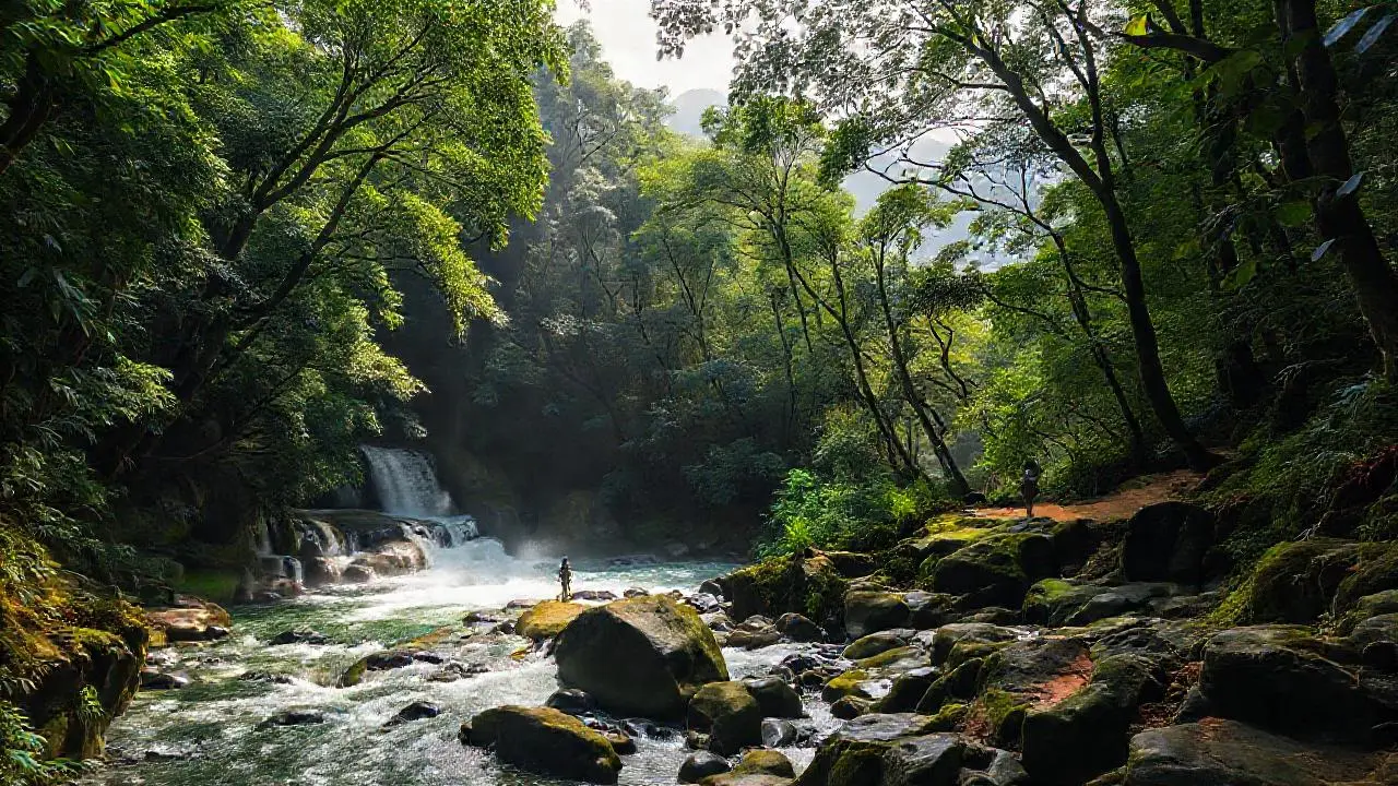 Selva exuberante y serena, llena de vida