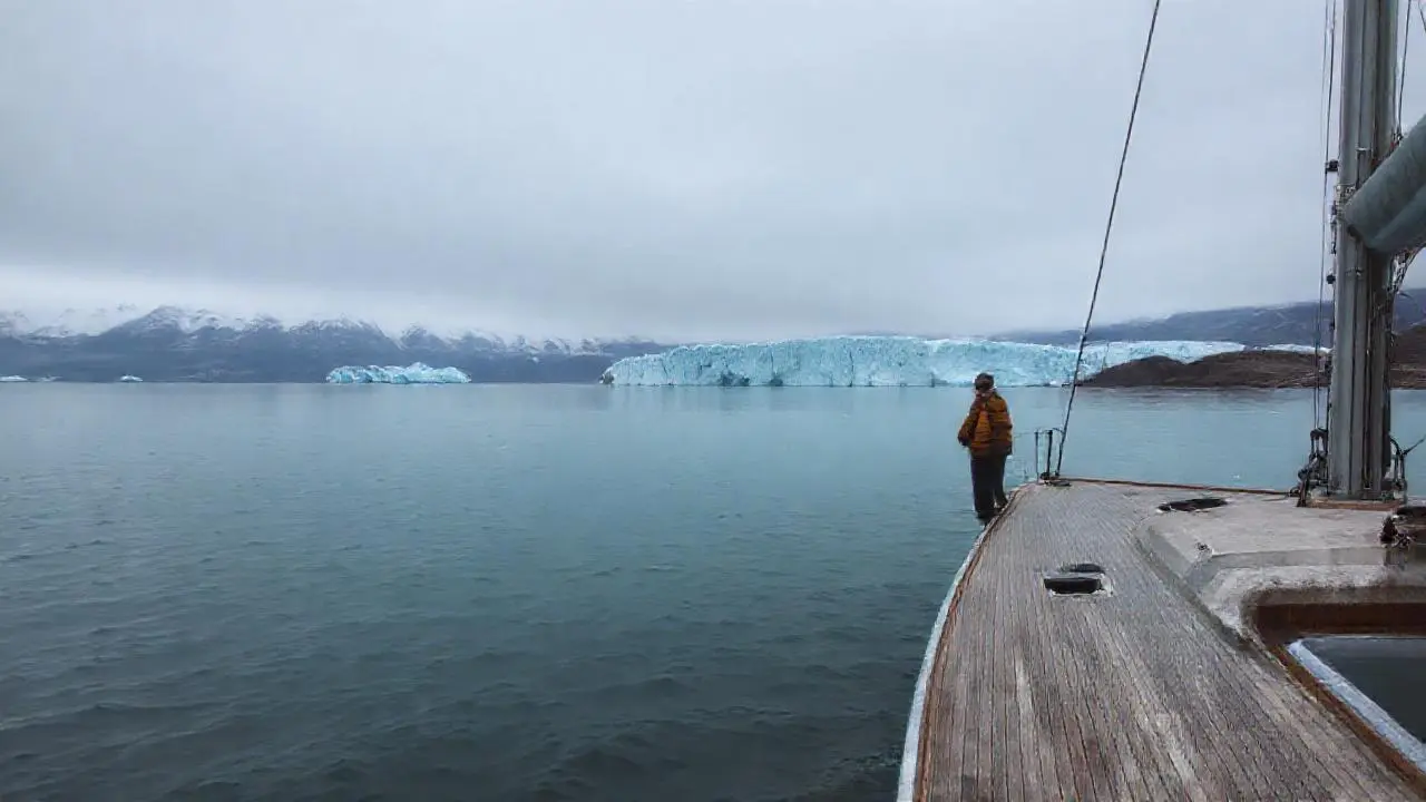 Paz glacial, vasto y silencioso paisaje