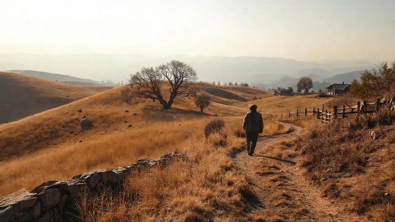 Paisaje vasto, tranquilo y natural