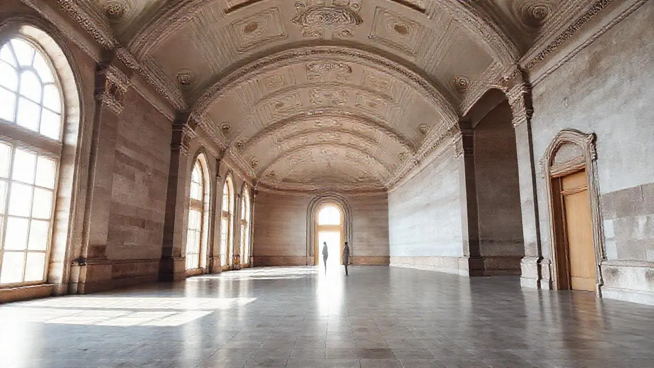 Espacio arquitectónico sereno y luminoso