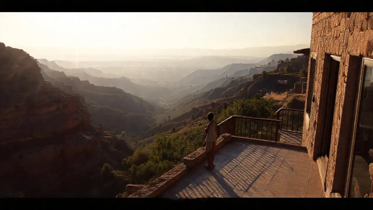 Paz y calma en un paisaje vasto