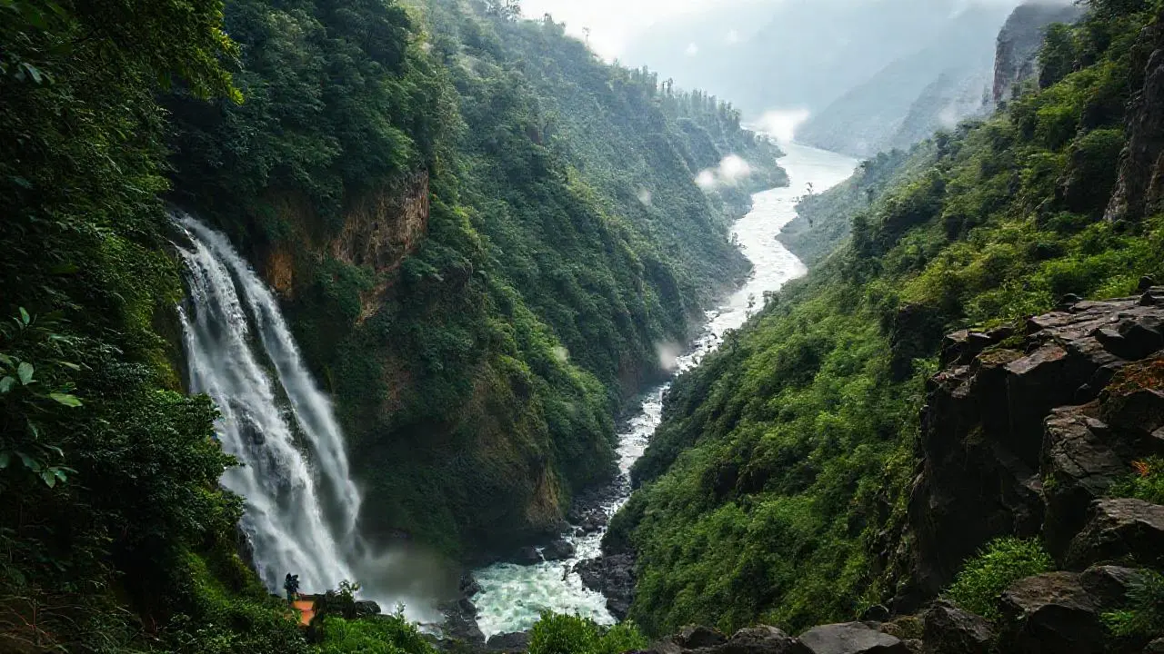 Paisaje natural, profundo y misterioso