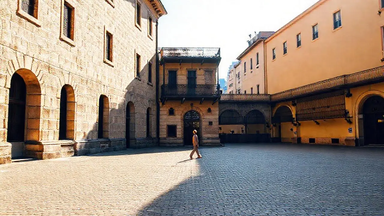 Edificio antiguo, tranquilo y luminoso
