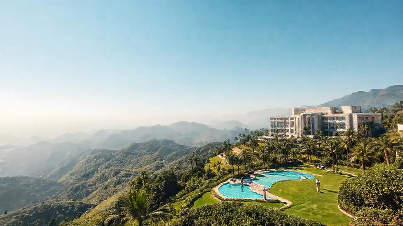 Escena idílica y lujosa de gran escala