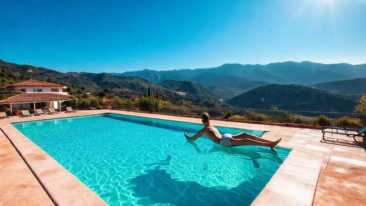 Paz y relax en un paisaje soleado