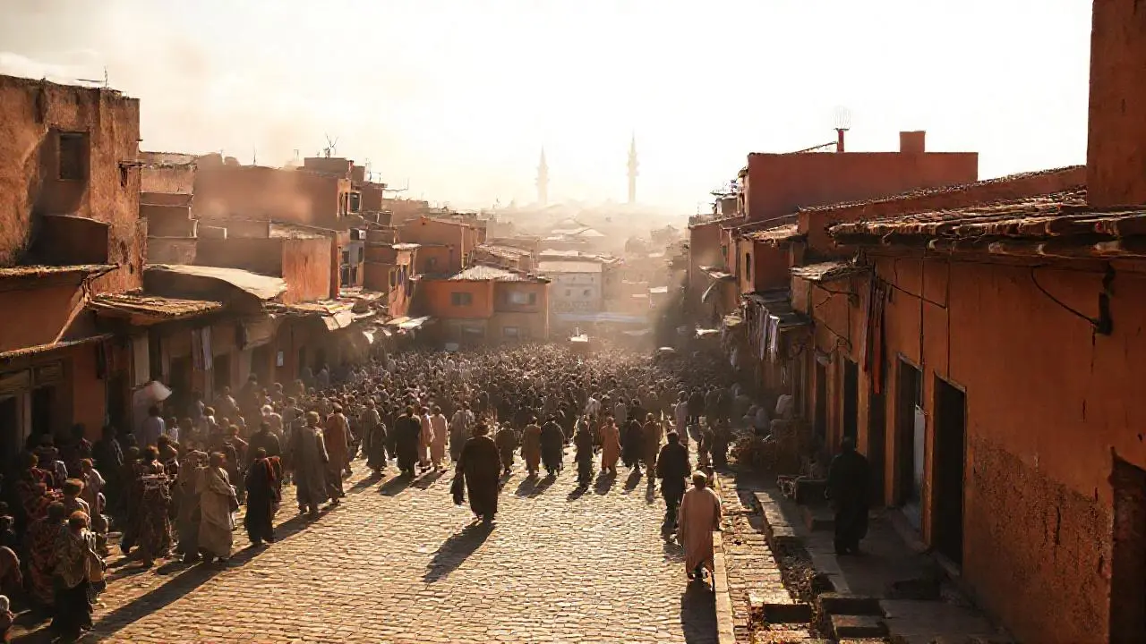 Ciudad antigua, cálida, polvorienta y vibrante
