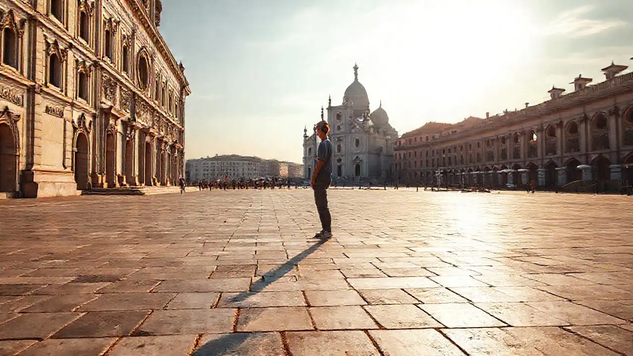 Paz serena en arquitectura pétrea
