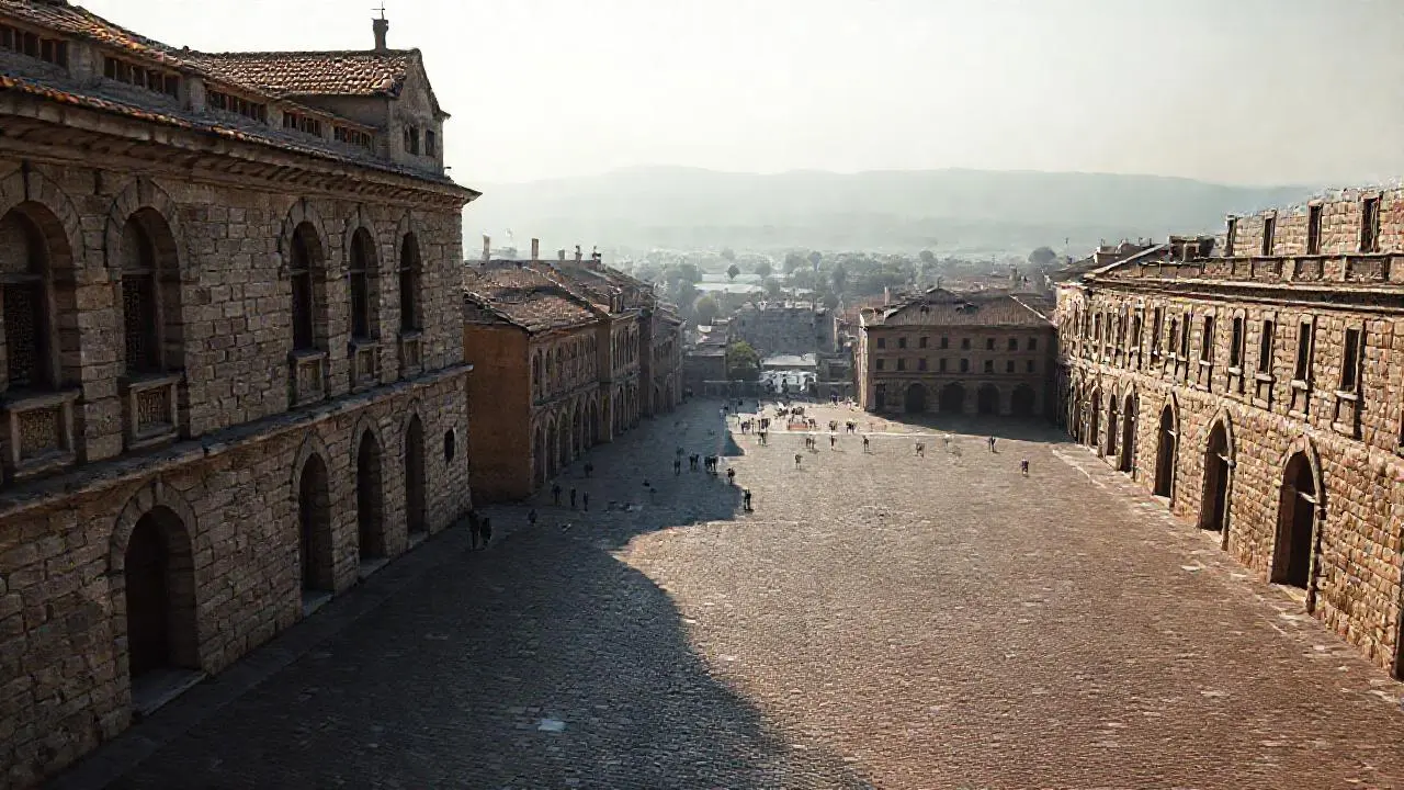 Arquitectura realista, tranquila y atmosférica