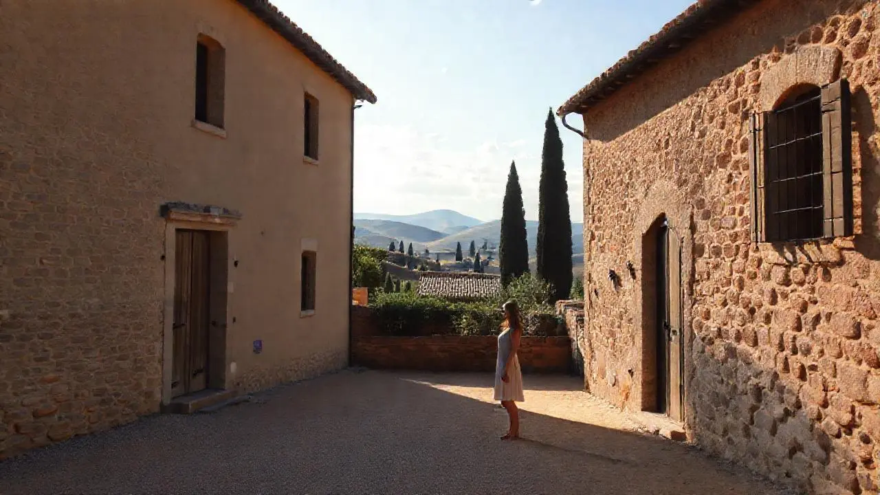 Tranquilidad toscana bajo luz suave
