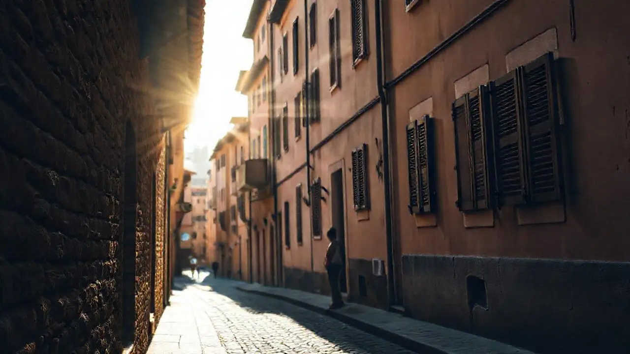 Calma urbana, luz natural y detalles realistas