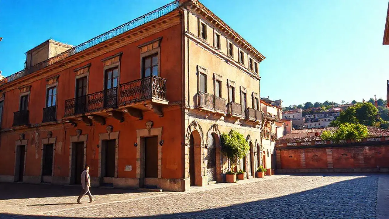 Paz urbana, luz cálida y detalles arquitectónicos