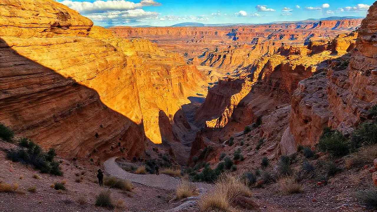 Canyón árido, inmenso y silencioso