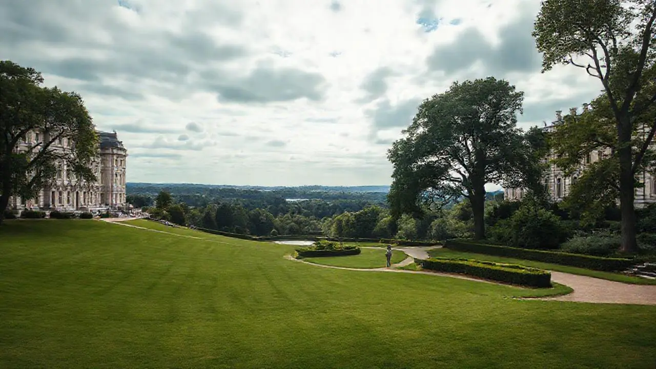 Jardín sereno, amplio y equilibrado