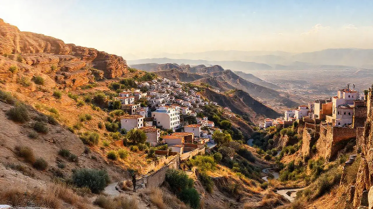 Paisaje mediterráneo cálido y tranquilo
