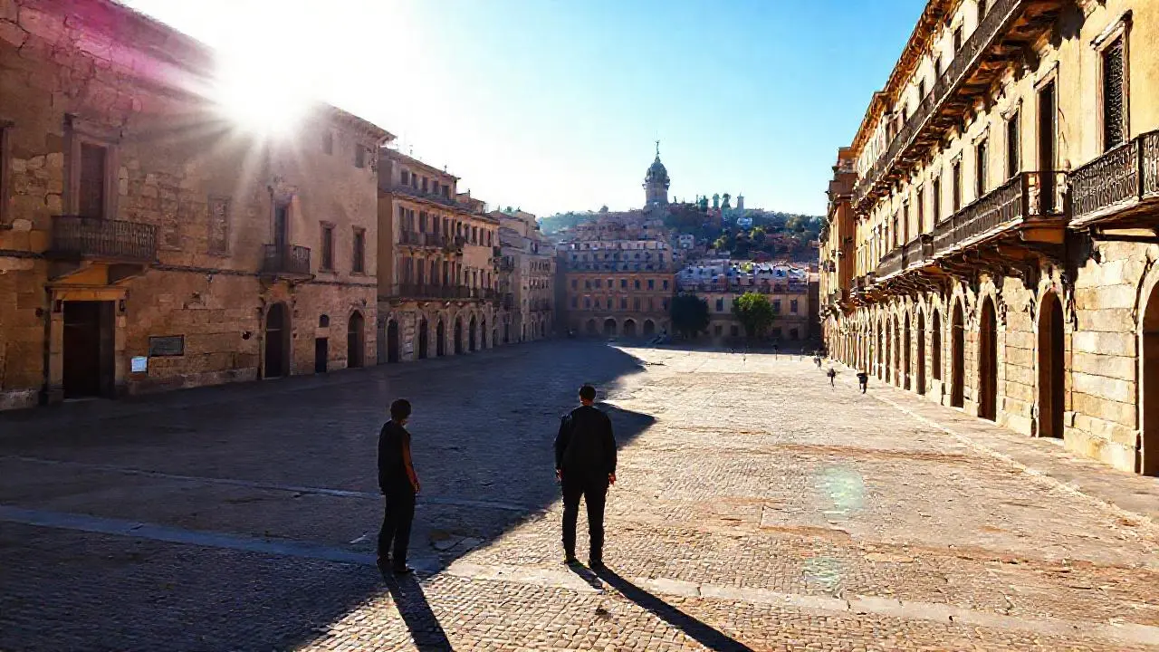 Paz histórica bajo la luz suave