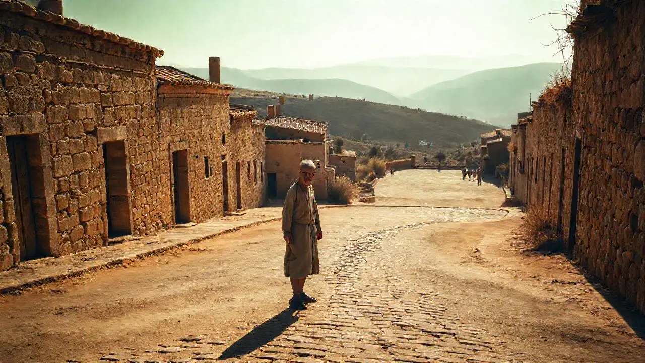 Un paisaje antiguo, cálido y silencioso