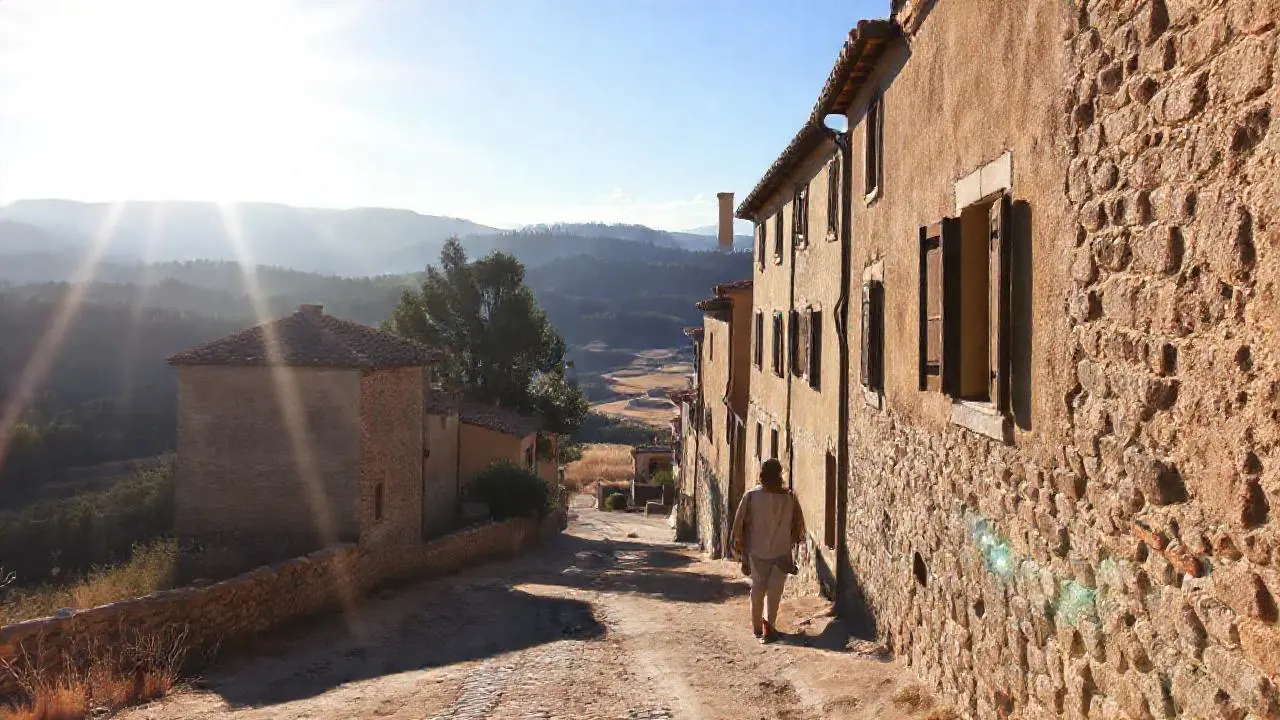 Paz rural, luz suave y terrosa