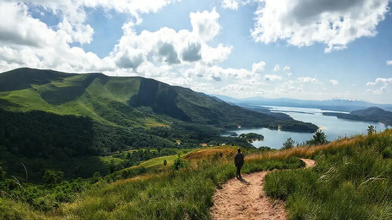 Paisaje realista, amplio y sereno